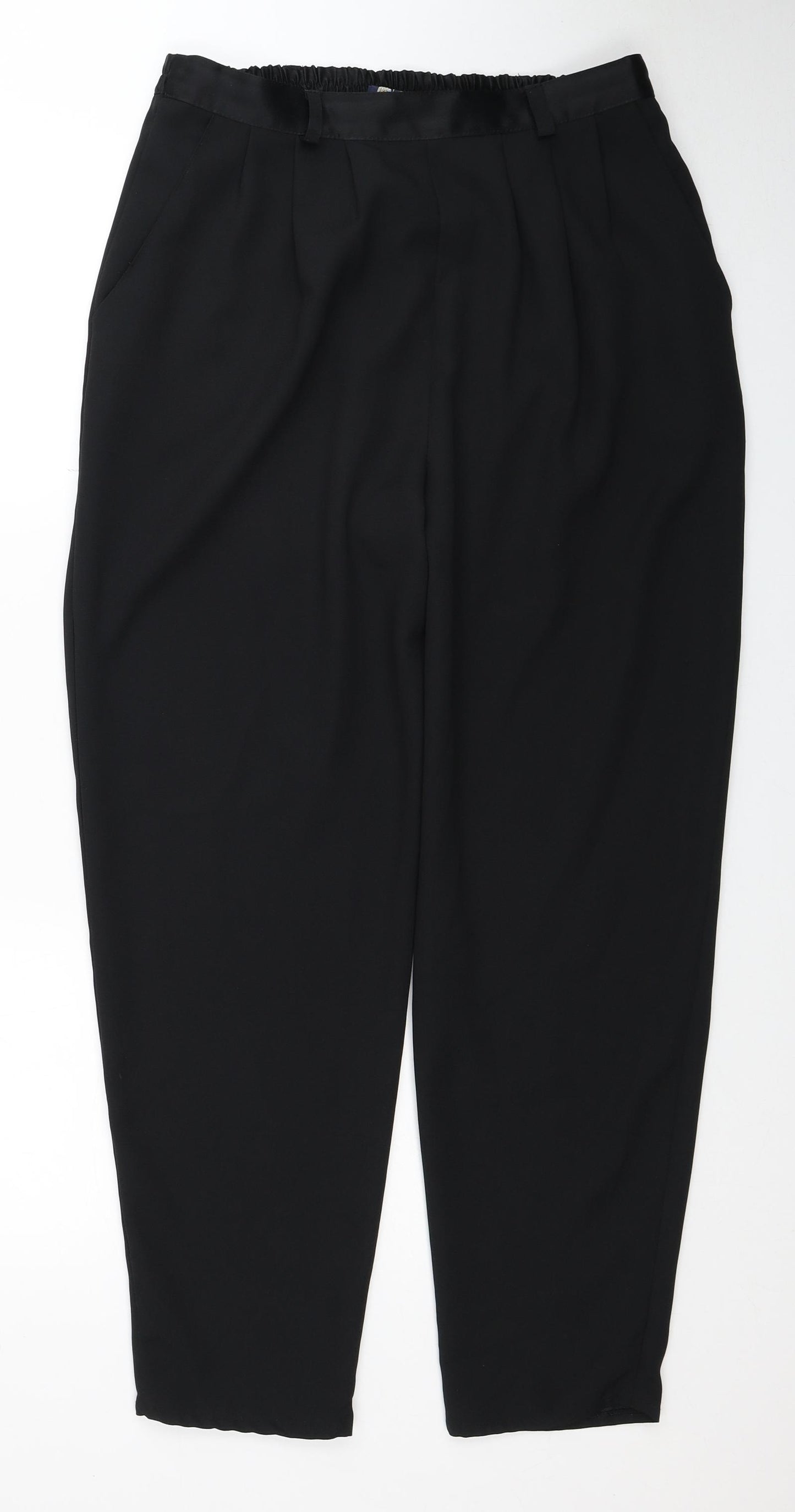 Your Sixth Sense Womens Black Polyester Trousers Size 14 Regular
