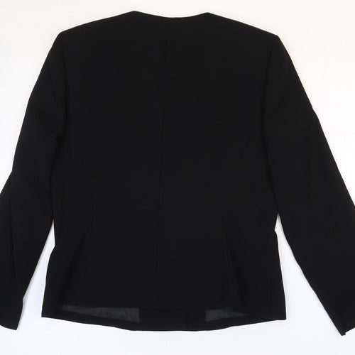 Kasper Womens Black Polyester Jacket Suit Jacket Size 10 - Sequin