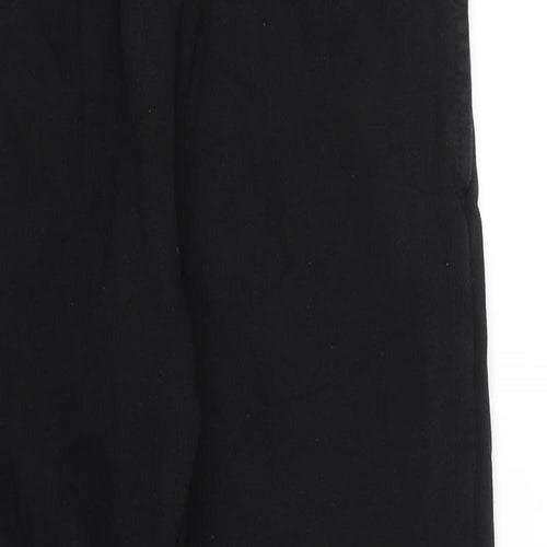 F&F Boys Black Cotton Sweatpants Trousers Size 9-10 Years Regular Tie