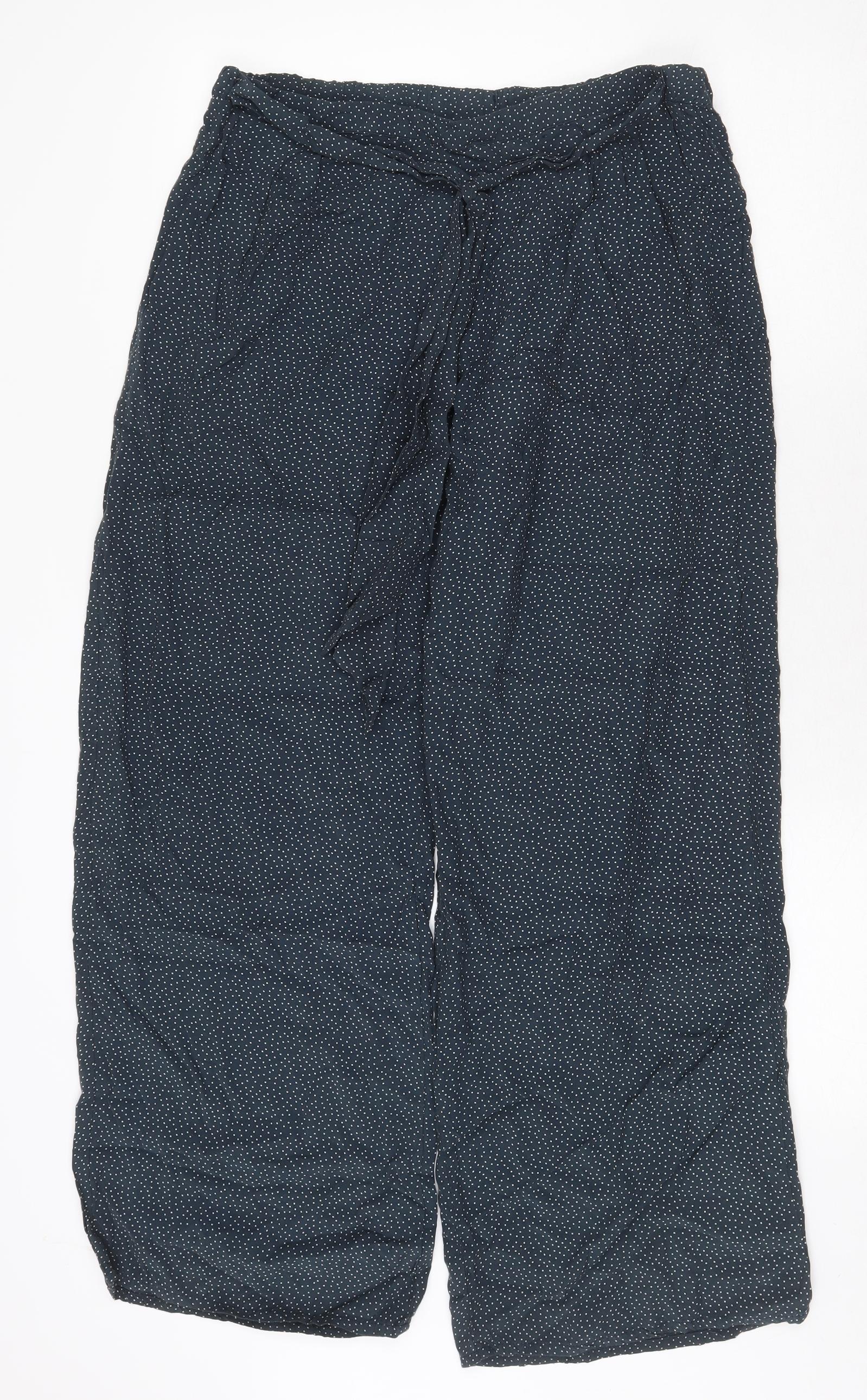 Buy FINERY Navy Jeanne Trousers 8 | Trousers | Tu