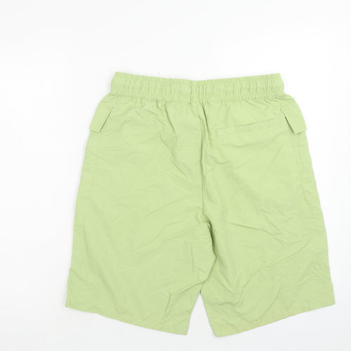 ASOS Mens Green Polyamide Sweat Shorts Size 32 in Regular Drawstring