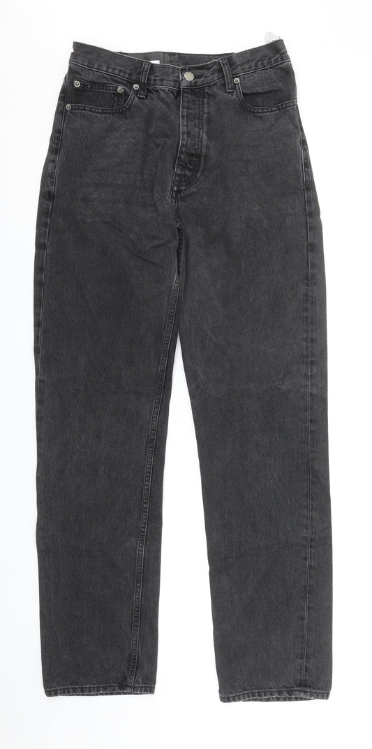 Dr Denim Mens Grey Cotton Straight Jeans Size 30 in Regular Button
