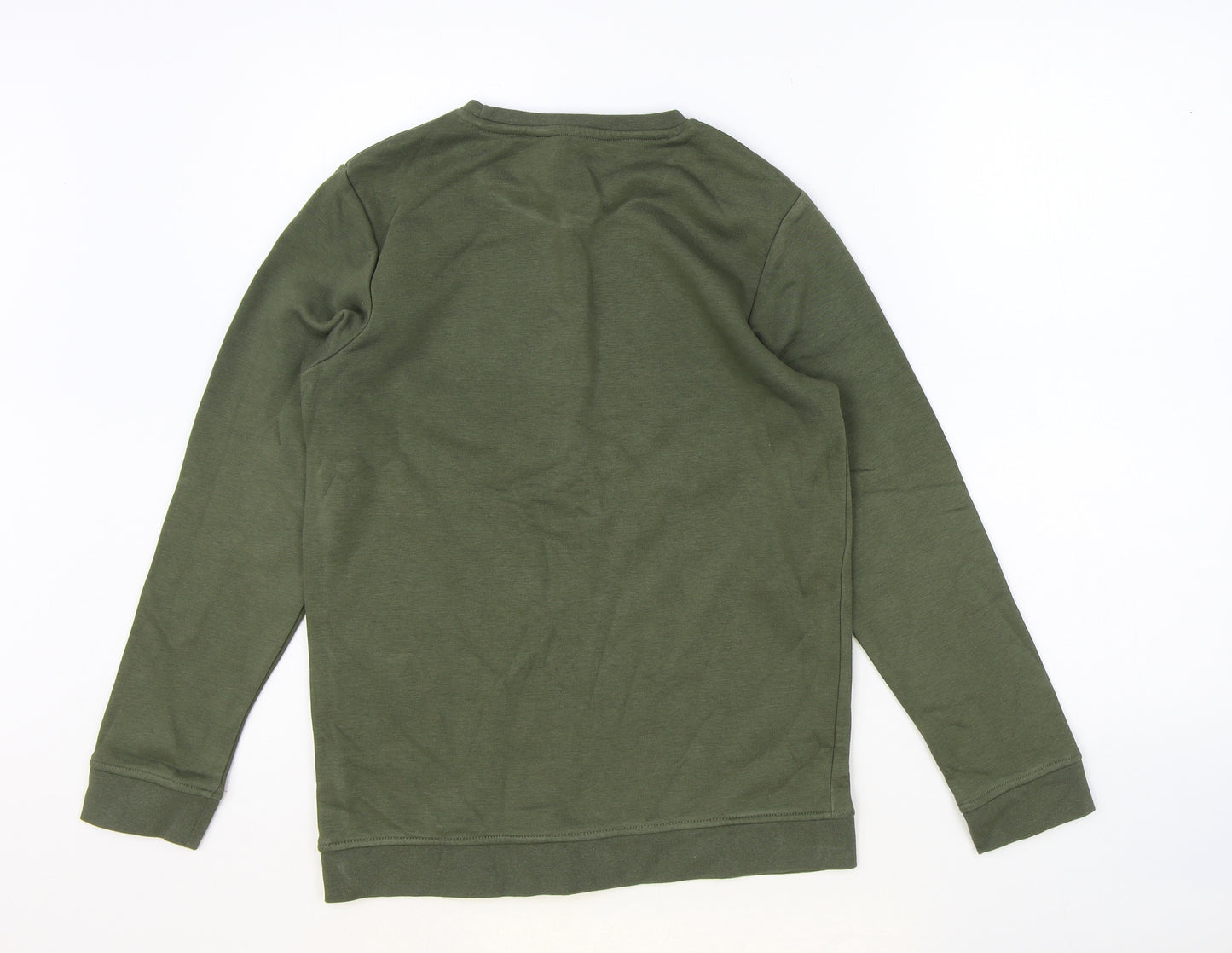George Boys Green Cotton Pullover Sweatshirt Size 12-13 Years Pullover
