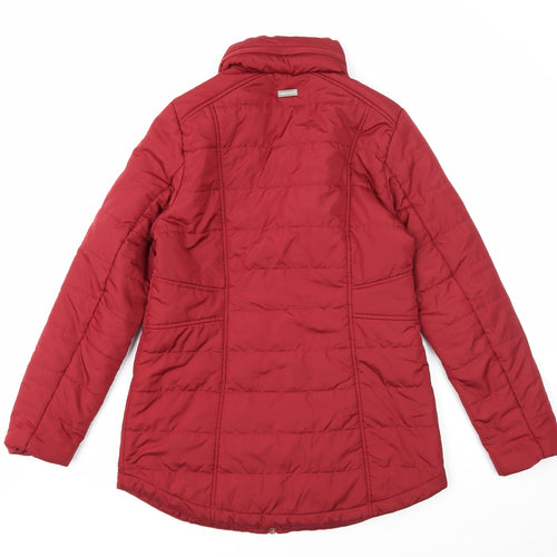 Centigrade Womens Red Quilted Coat Size XS Zip