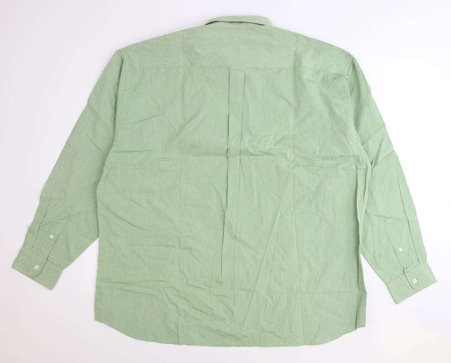 Weekender Mens Green Cotton Button-Up Size XL Collared Button