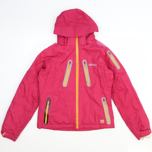 NEVICA Womens Pink Biker Jacket Size 10 Zip