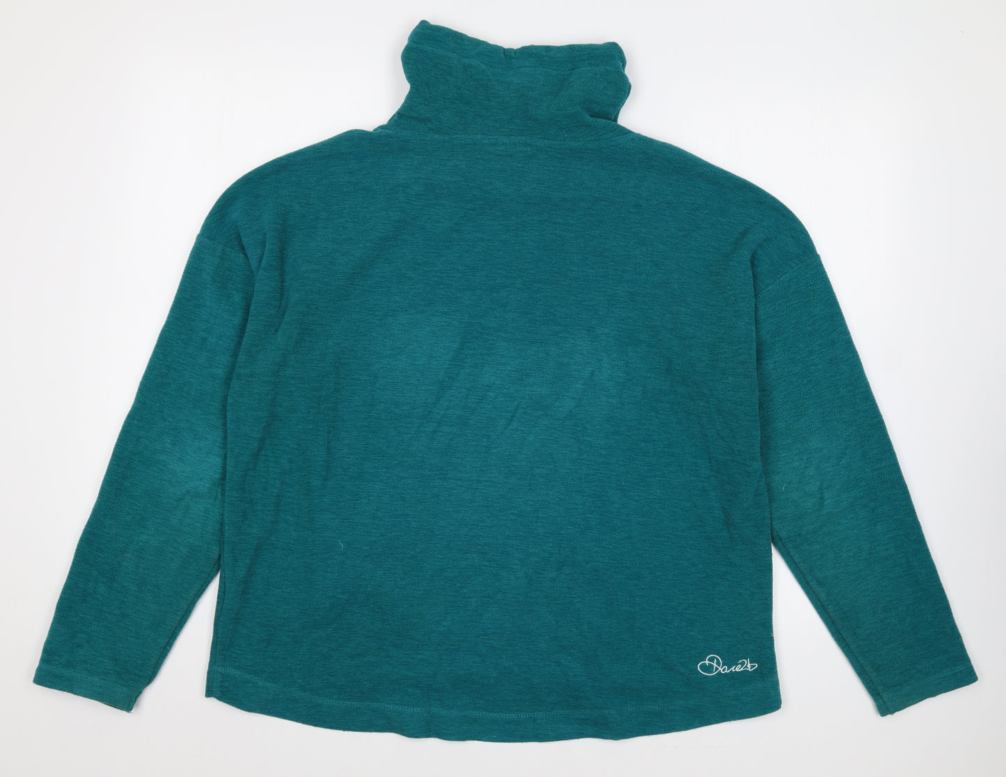 Dare 2B Womens Green High Neck Polyester Pullover Jumper Size 14