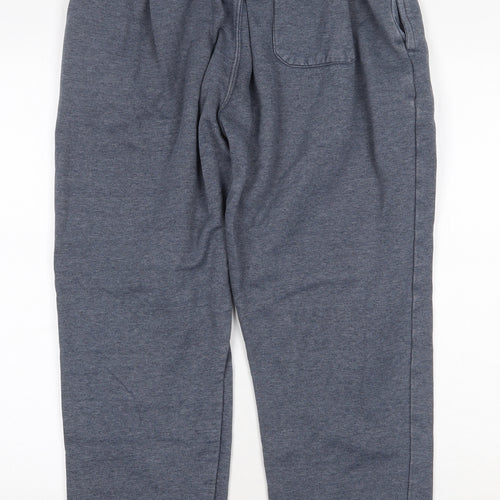 Primark Mens Grey Polyester Jogger Trousers Size L Regular Drawstring