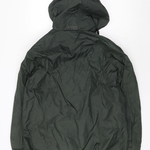 Peter Storm Mens Green Rain Coat Coat Size S Zip
