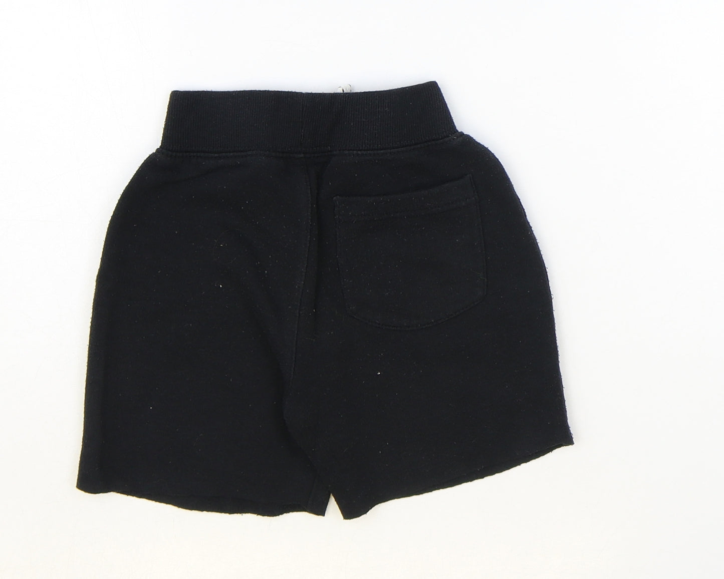 George Boys Black Polyester Sweat Shorts Size 2-3 Years Regular Tie