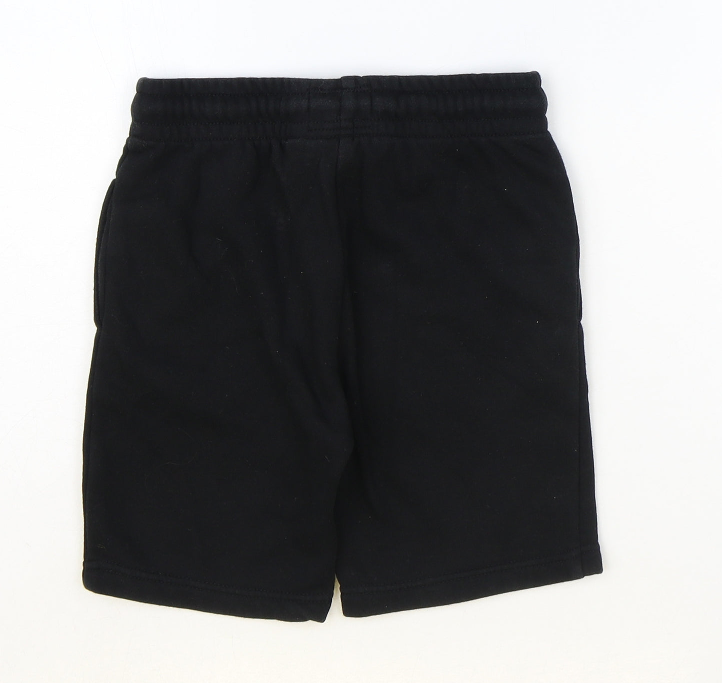 Primark Boys Black Cotton Sweat Shorts Size 6-7 Years Regular Tie