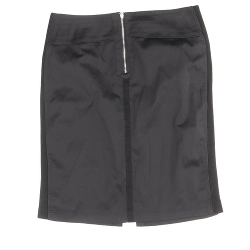 Steilmann Womens Black Polyester Straight & Pencil Skirt Size 12 Zip