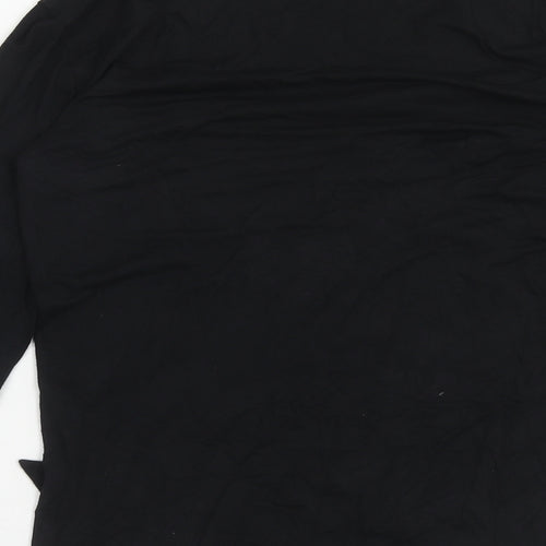 Damsel in a Dress Womens Black Viscose Basic T-Shirt Size 12 Round Neck