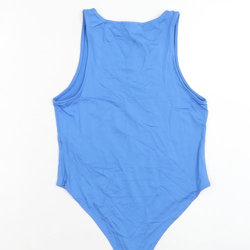 Primark Womens Blue Polyamide Bodysuit One-Piece Size S Snap - Size 10-12