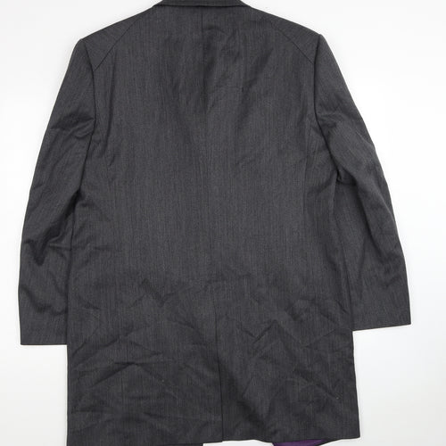 Paul Costelloe Mens Grey Polyester Jacket Blazer Size 40