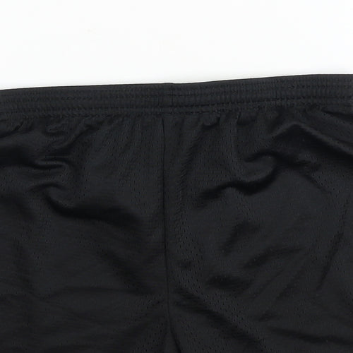 Badger Sport Boys Black Polyester Sweat Shorts Size 13-14 Years Regular Tie