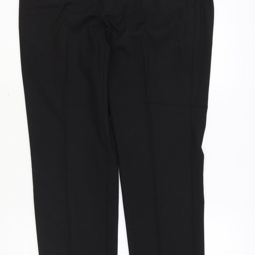 Burton Mens Black Polyester Dress Pants Trousers Size 32 in Regular Zip