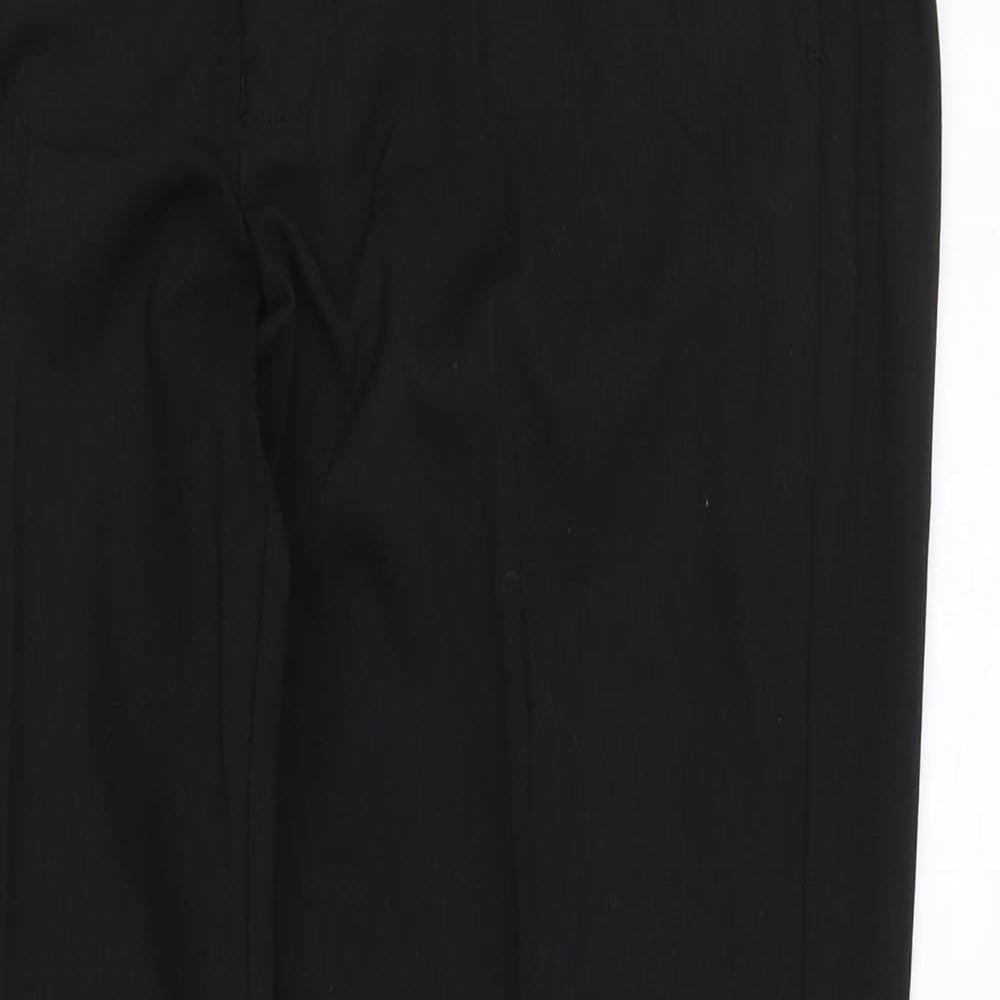 Burton Mens Black Polyester Dress Pants Trousers Size 32 in Regular Zip