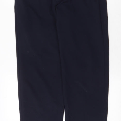 Marks and Spencer Mens Blue Polyester Dress Pants Trousers Size 32 in Regular Zip