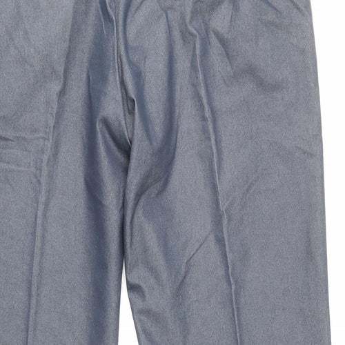 NEXT Mens Blue Cotton Dress Pants Trousers Size 36 in Regular Zip
