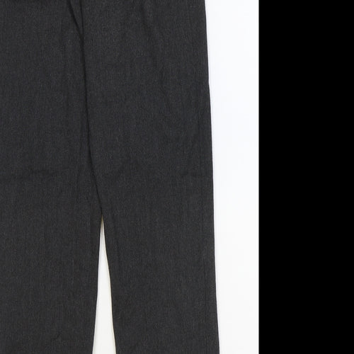 George Boys Grey Polyester Dress Pants Trousers Size 14-15 Years Regular Zip
