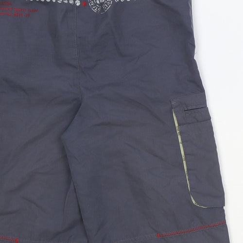 ellesse Mens Blue Polyester Cargo Shorts Size 26 in Regular Zip