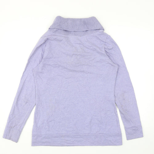 Merona Womens Purple Cotton Pullover Sweatshirt Size S Pullover