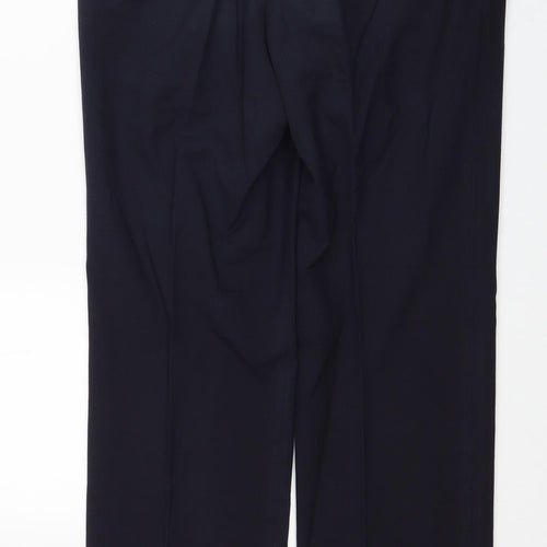 NEXT Mens Black Polyester Dress Pants Trousers Size 30 in L31 in Regular Zip