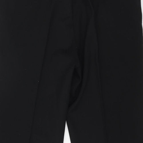 Farah Mens Black Polyester Trousers Size 38 in L24 in Regular Button