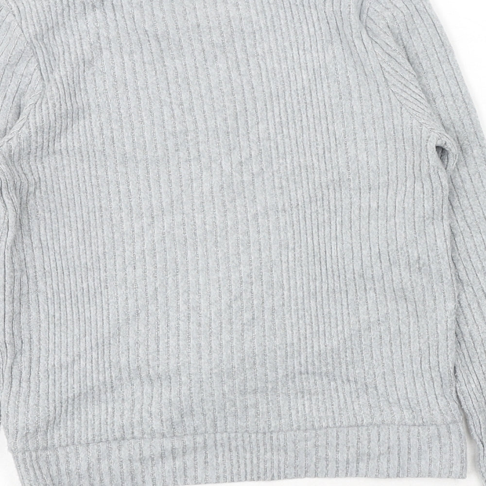 NEXT Girls Grey Viscose Pullover Sweatshirt Size 11 Years Pullover
