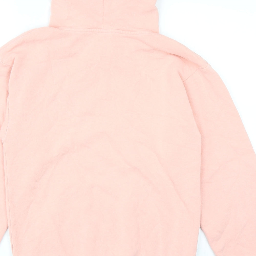 H&M Girls Pink Cotton Pullover Hoodie Size 12-13 Years Pullover