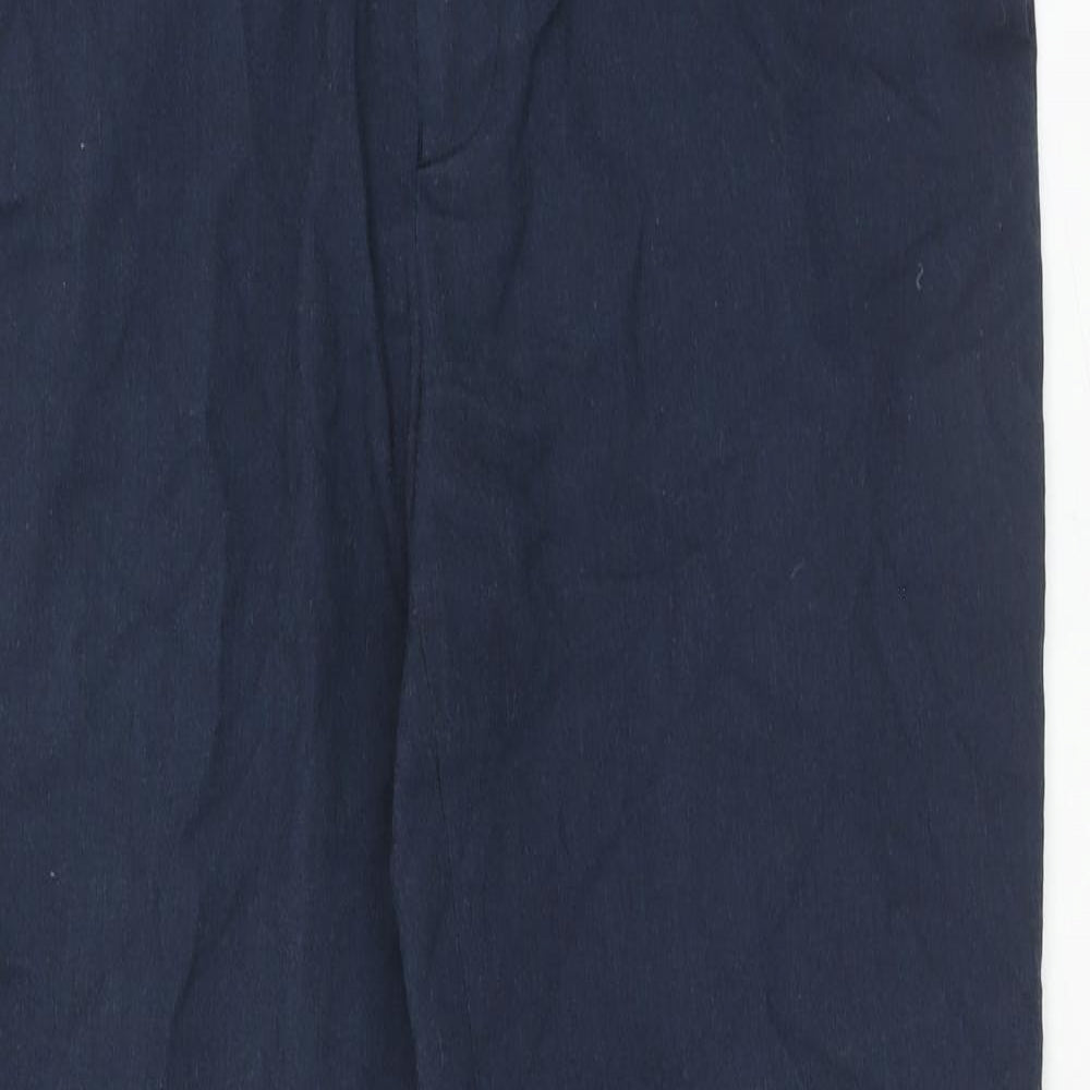 New Look Mens Blue Polyester Trousers Size 34 in Regular Hook & Eye