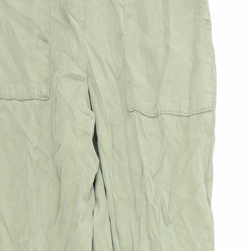 Promod Womens Green Viscose Trousers Size 4 Regular