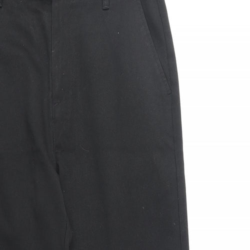 NEXT Boys Black Polyester Carrot Trousers Size 11 Years Regular Zip - School