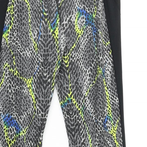 H&M Womens Black Animal Print Polyester Jogger Leggings Size S L29 in - Leggings