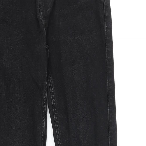 Hollister Mens Black Cotton Skinny Jeans Size 28 in L30 in Slim Button