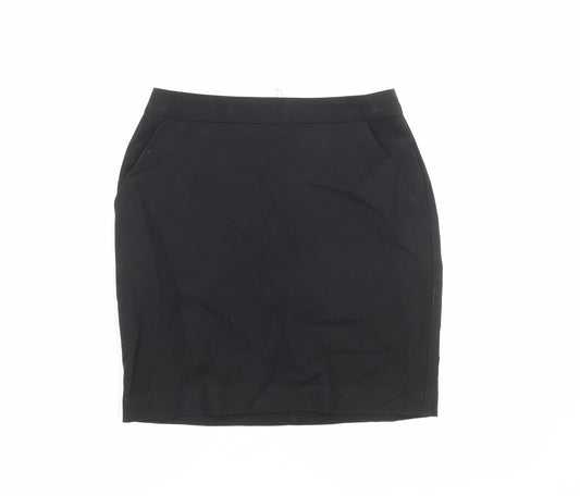 New Look Girls Black Polyester Bandage Skirt Size 11 Years Regular Zip