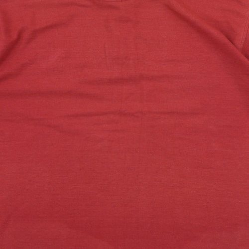 Grey Goose Mens Red 100% Cotton Polo Size L Collared Button