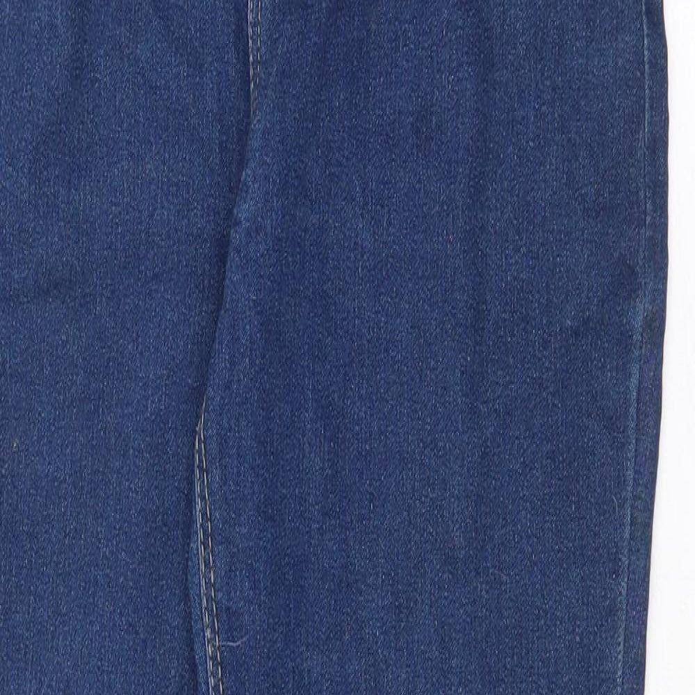 Denim & Co. Girls Blue Cotton Jegging Jeans Size 13-14 Years Regular Pullover