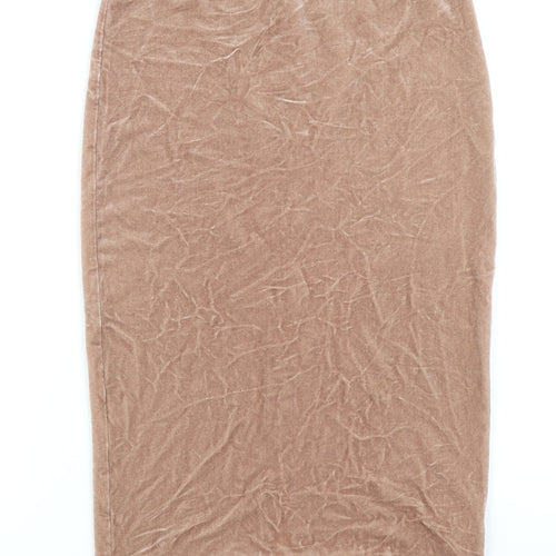 American Apparel Womens Beige Polyester Straight & Pencil Skirt Size M