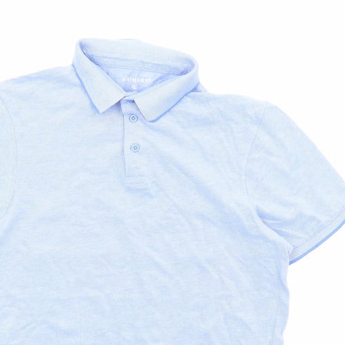Primark Mens Blue Cotton Polo Size XL Collared Pullover
