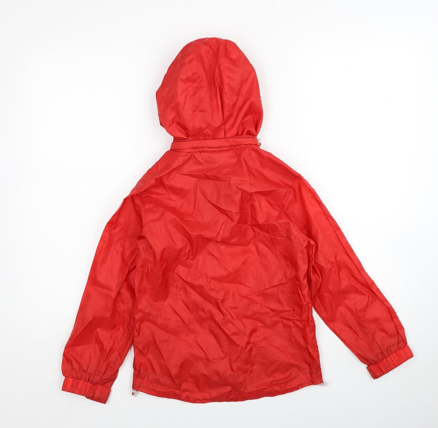 Hugaria Boys Red Rain Coat Jacket Size 8 Years Pullover