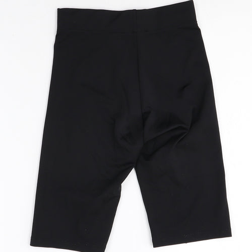 Bershka Womens Black Polyester Sweat Shorts Size XS Regular - Waist Size: 22 Inch