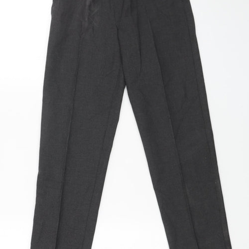 TU Boys Grey Polyester Dress Pants Trousers Size 9 Years Regular Zip