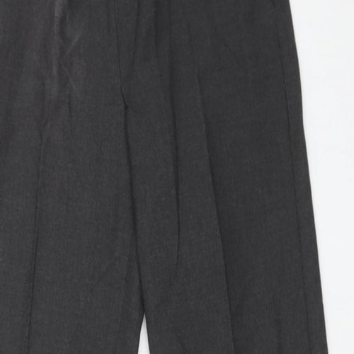 TU Boys Grey Polyester Dress Pants Trousers Size 9 Years Regular Zip