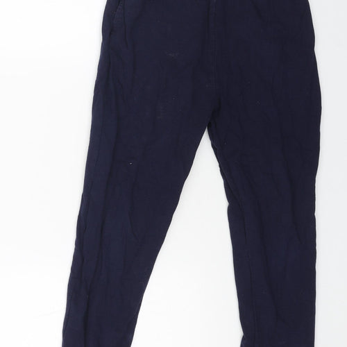 Studio Boys Blue Cotton Jogger Trousers Size 9-10 Years Regular Drawstring