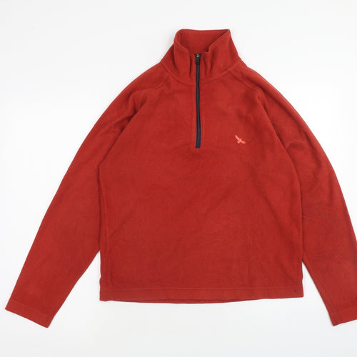 Hawkshead Mens Red Polyester Pullover Sweatshirt Size S
