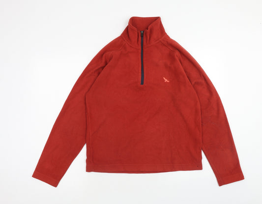 Hawkshead Mens Red Polyester Pullover Sweatshirt Size S