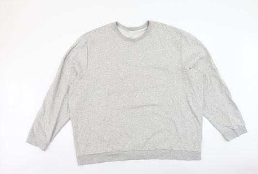 TU Mens Grey Cotton Pullover Sweatshirt Size 3XL