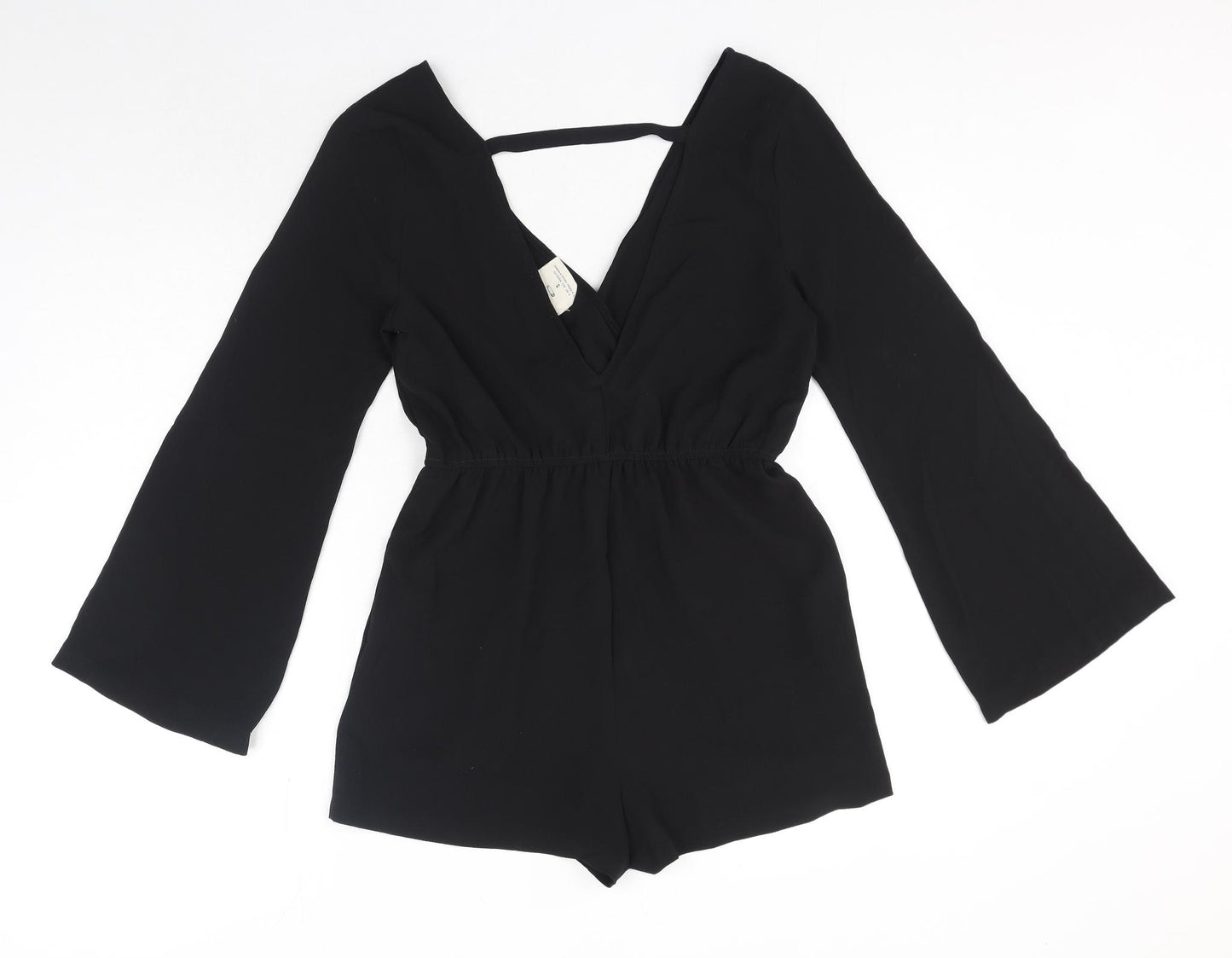 Pins & Needles Womens Black Polyester Playsuit One-Piece Size S Pullover